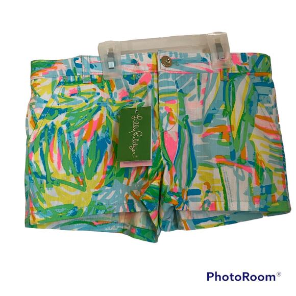 Lilly Pulitzer Mini Callahan Shorts Sea Salt Sun 12 Girls